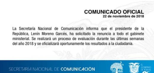 comunicado oficial