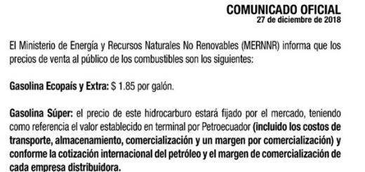 comunicado min energía