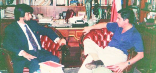 con el expresidente de Costa Rica