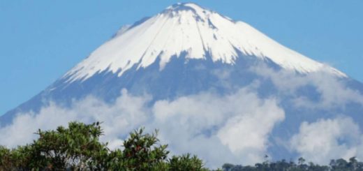 Actividad de volcán Sangay