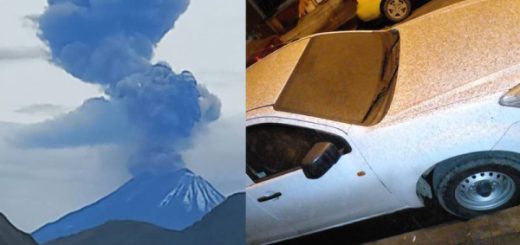 ceniza del volcán Sangay