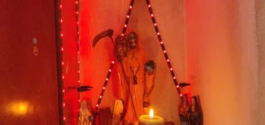 altar Santa Muerte operativo militar Los Ríos