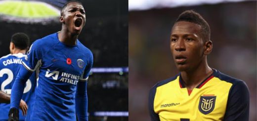 Moisés Caicedo y Pervis Estupiñán