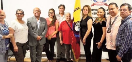 El Comité Cívico ecuatoriano presidido por Oswaldo Guzmán realizó un acto en conmemoración de la Batalla de Pichincha