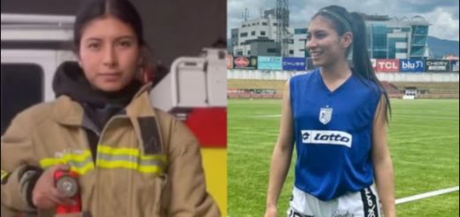 Paola Flores, la jugadora de fútbol y bombera que cumplió su sueño en Guayaquil