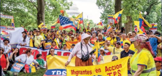 Firma de los Abogados Ginarte apoyaron marcha que realizaron migrantes ecuatorianos a Washington para solicitar el TPS