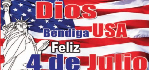 Dios bendiga a USA Feliz 4 de julio